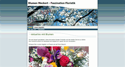 Desktop Screenshot of blumen-meckert.de