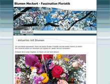 Tablet Screenshot of blumen-meckert.de